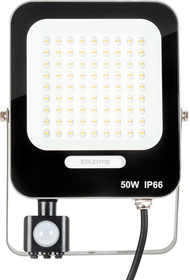 Proiector LED senzor 50W 4000K 110lm/2W IP65, Solentis